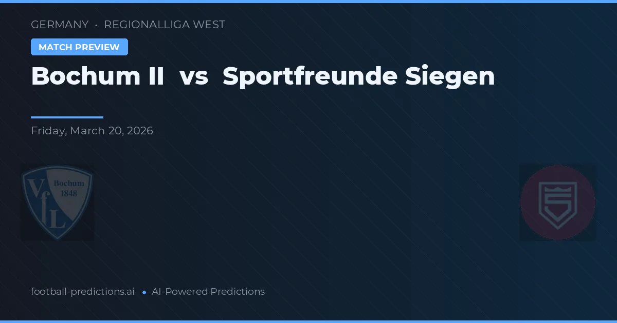 Boca Juniors II vs Sportfreunde Siegen — pronóstico y previa del partido