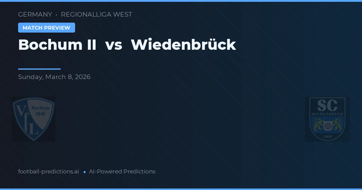 Boca Juniors II vs Wiedenbrück — pronóstico y previa del partido