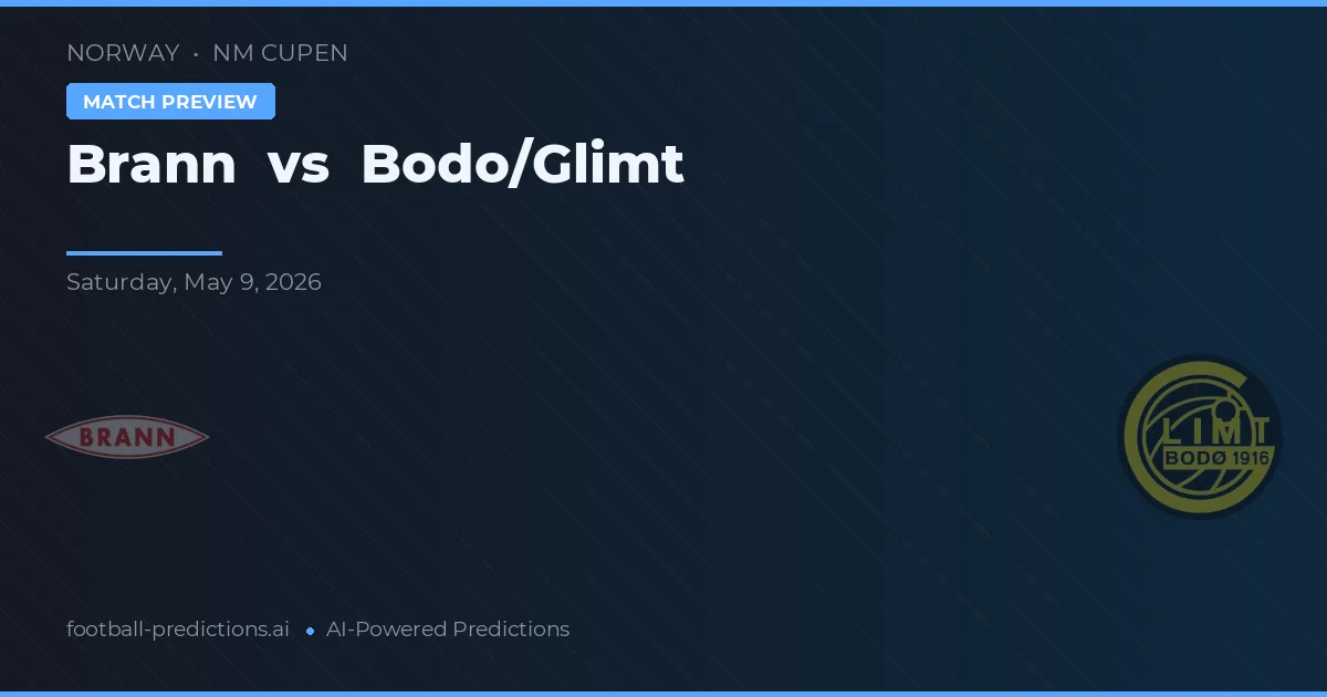 Brann vs Bodø/Glimt — pronóstico y previa del partido