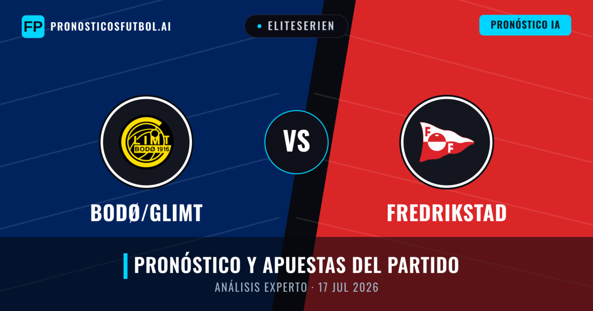 Bodø/Glimt vs Fredrikstad — pronóstico y previa del partido