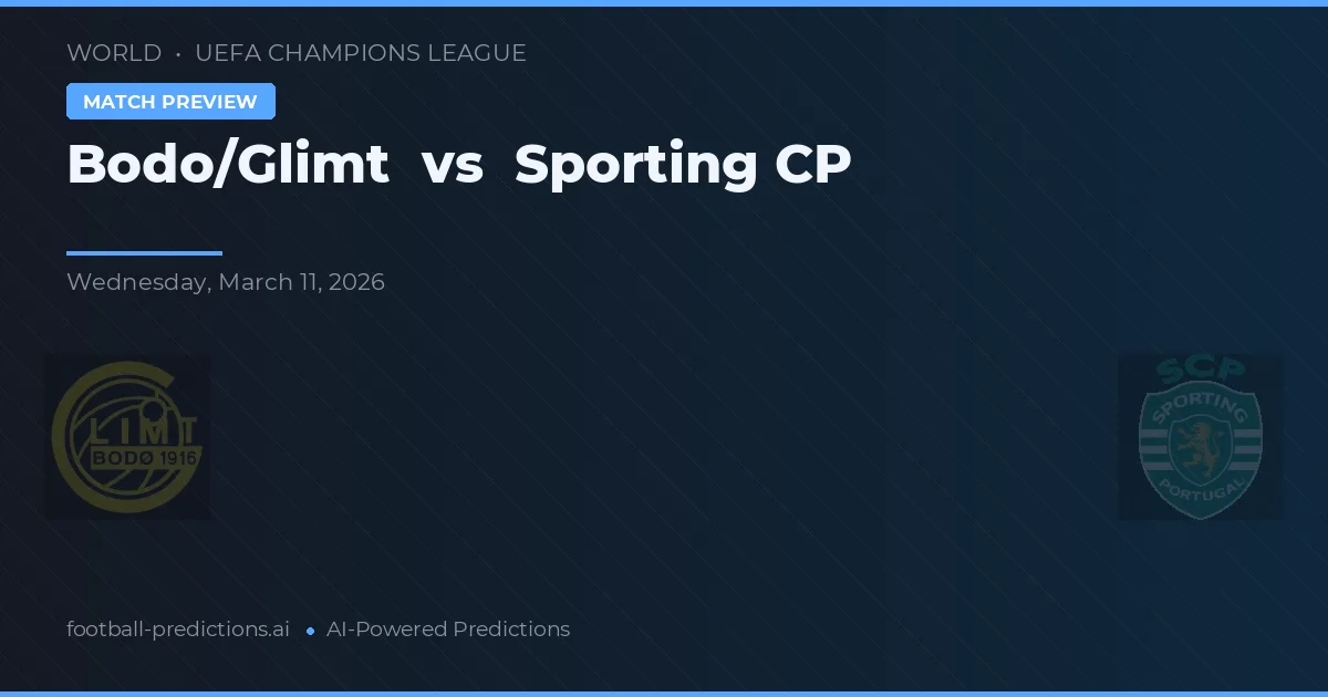 Bodø/Glimt vs Sporting Lisboa — pronóstico y previa del partido