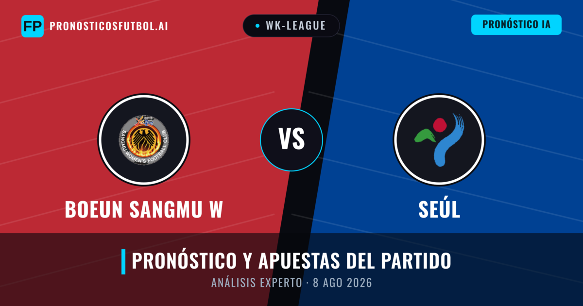 Boeun Sangmu W vs Seúl — pronóstico y previa del partido