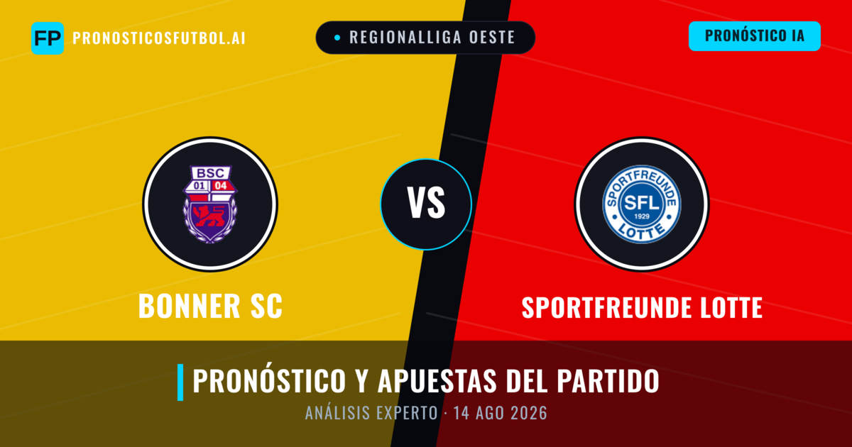 Bonner SC vs Sportfreunde Lotte — pronóstico y previa del partido