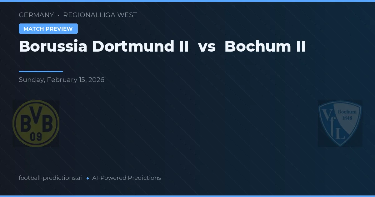 Borussia Dortmund II vs Boca Juniors II — pronóstico y previa del partido