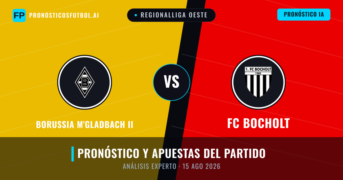Borussia M'gladbach II vs FC Bocholt — pronóstico y previa del partido