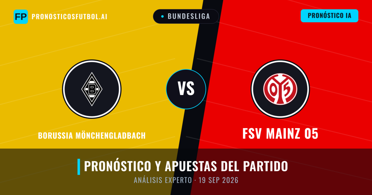 Borussia Mönchengladbach vs FSV Mainz 05 — pronóstico y previa del partido