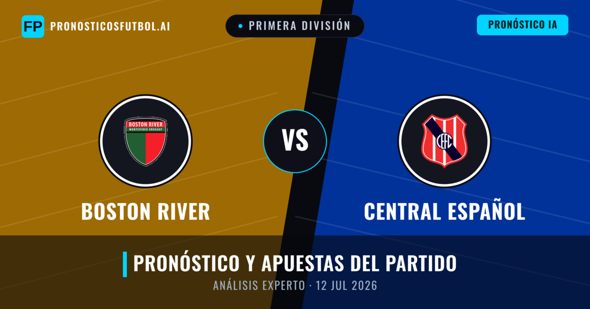 Boston River vs Central Español — pronóstico y previa del partido