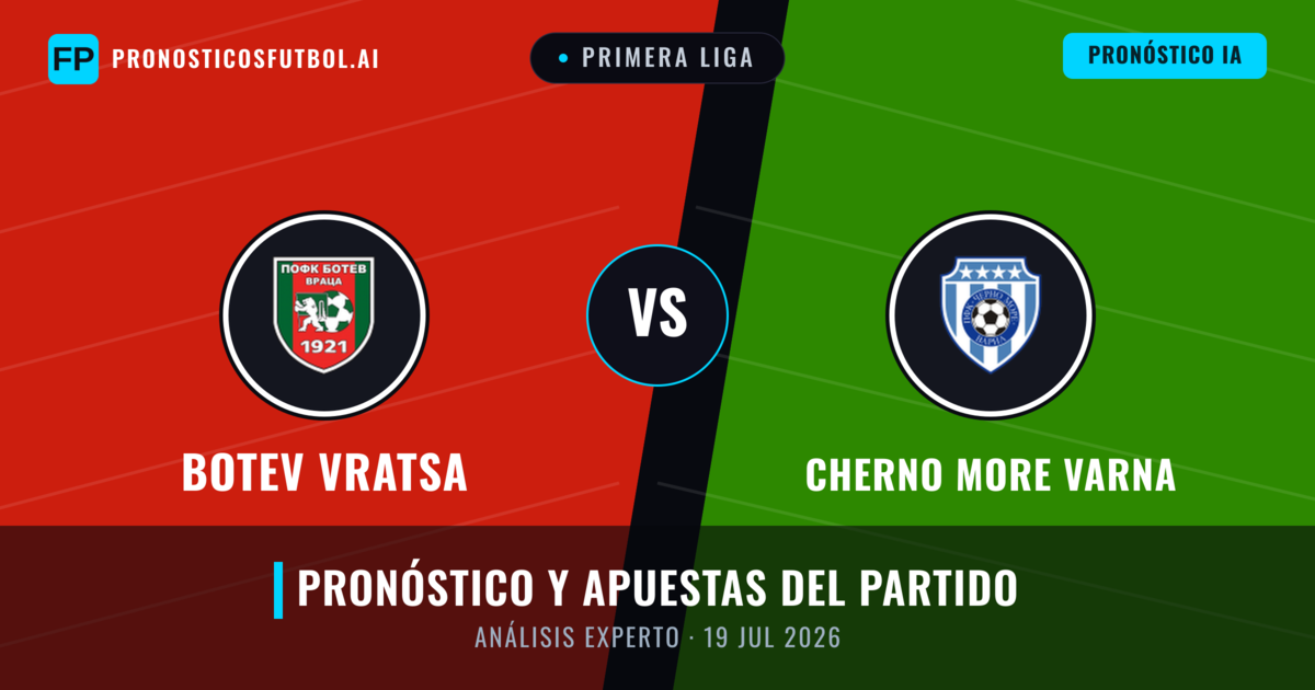 Botev Vratsa vs Cherno More Varna — pronóstico y previa del partido