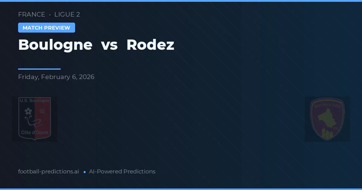 Boulogne vs Rodez — pronóstico y previa del partido