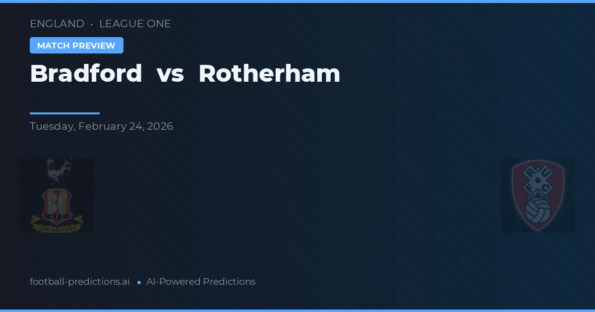 Bradford vs Rotherham — pronóstico y previa del partido