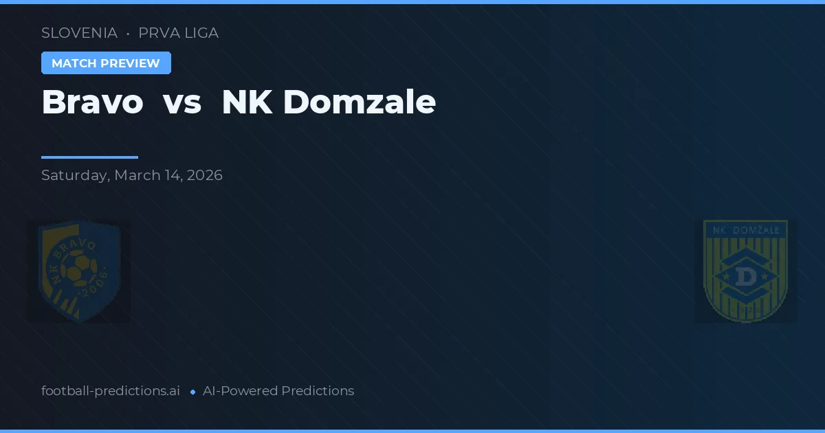 Bravo vs NK Domzale — pronóstico y previa del partido
