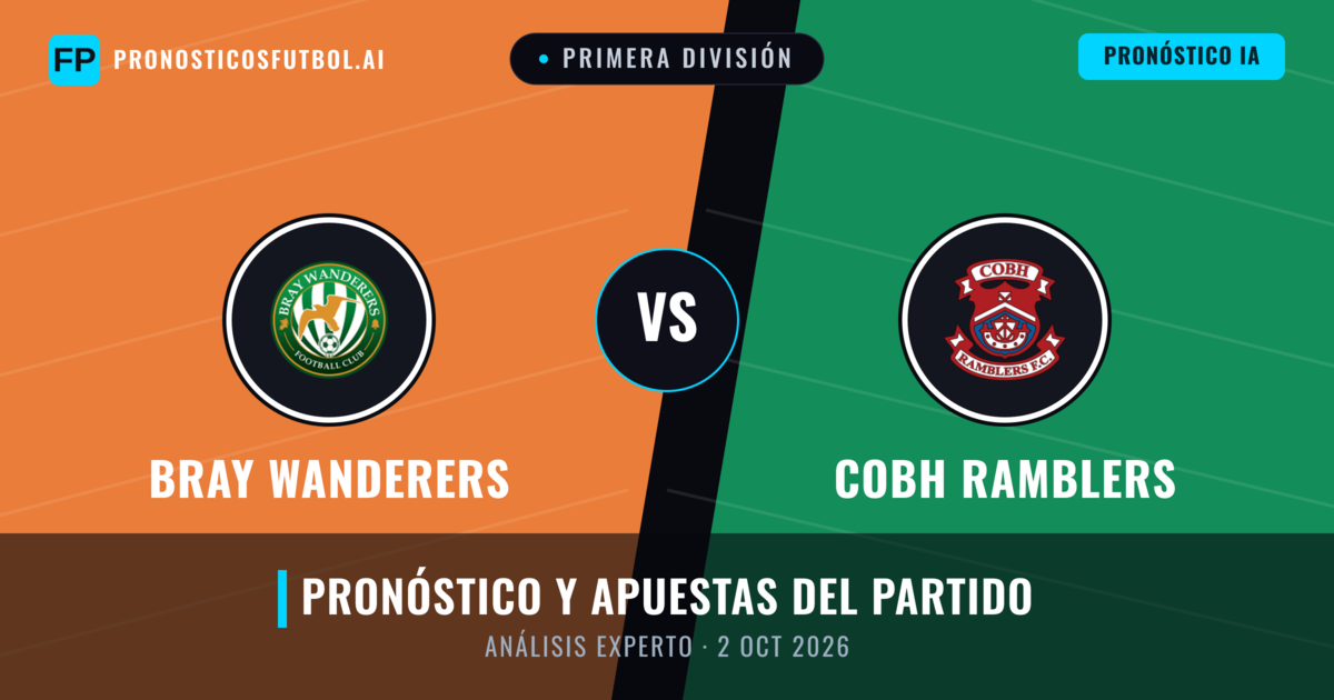 Bray Wanderers vs Cobh Ramblers — pronóstico y previa del partido