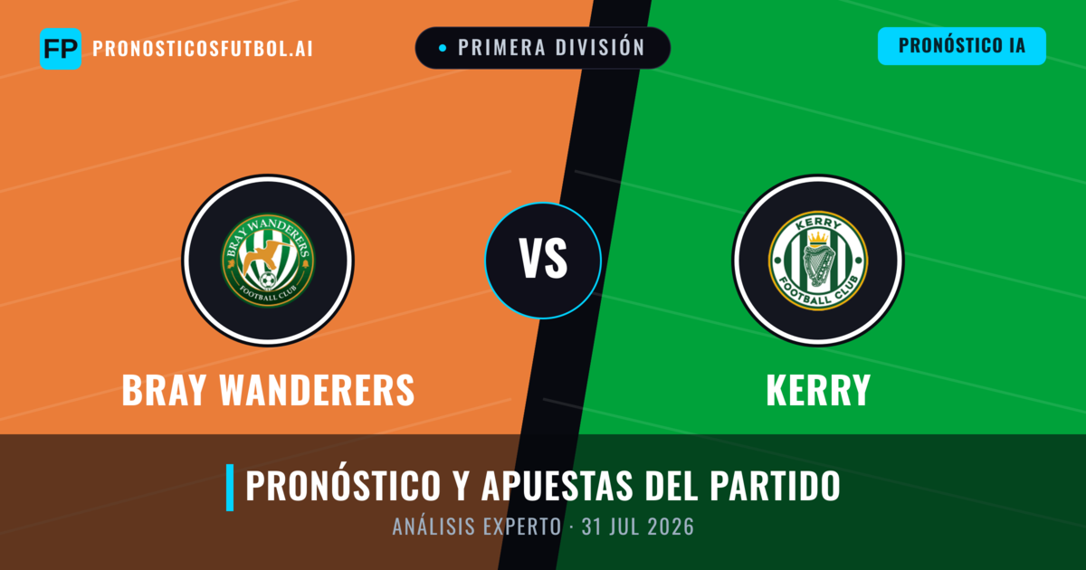 Bray Wanderers vs Kerry — pronóstico y previa del partido