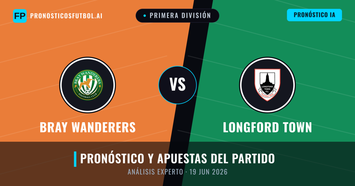 Bray Wanderers vs Longford Town — pronóstico y previa del partido