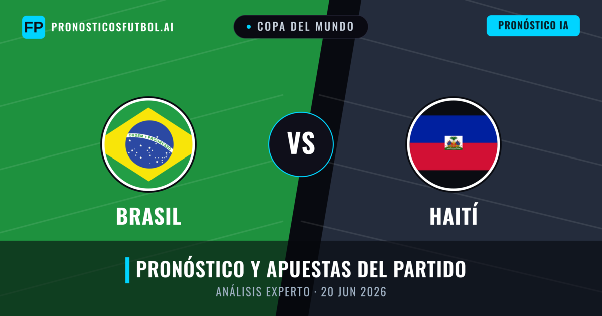 Brasil vs Haití — pronóstico y previa del partido