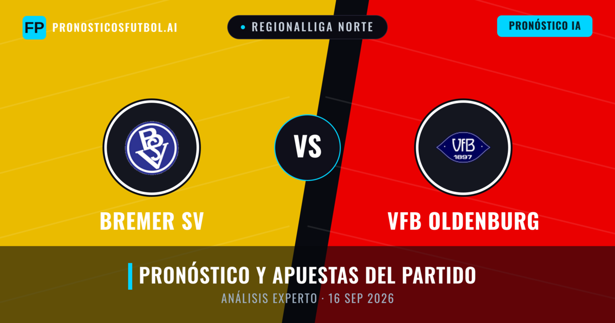 Bremer SV vs VfB Oldenburg — pronóstico y previa del partido