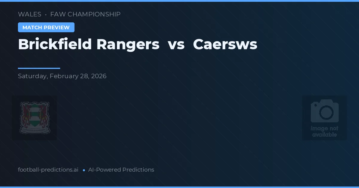 Brickfield Rangers vs Caersws — pronóstico y previa del partido