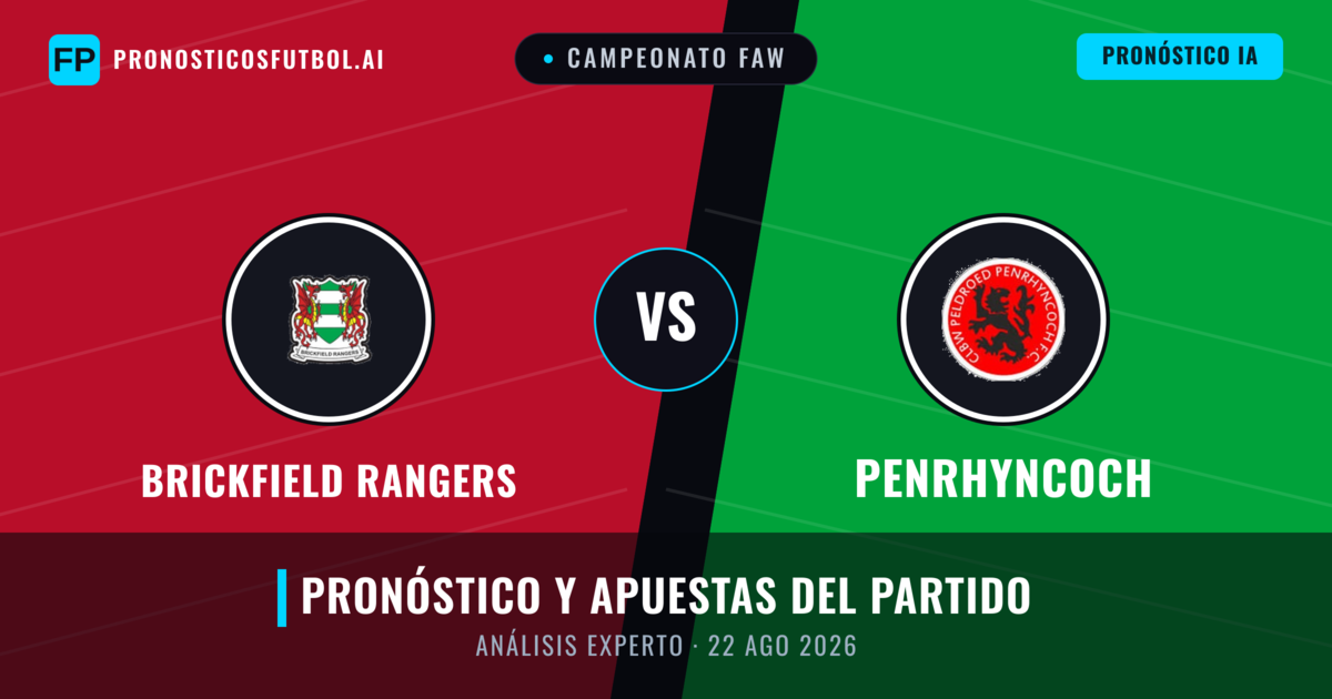 Brickfield Rangers vs Penrhyncoch — pronóstico y previa del partido