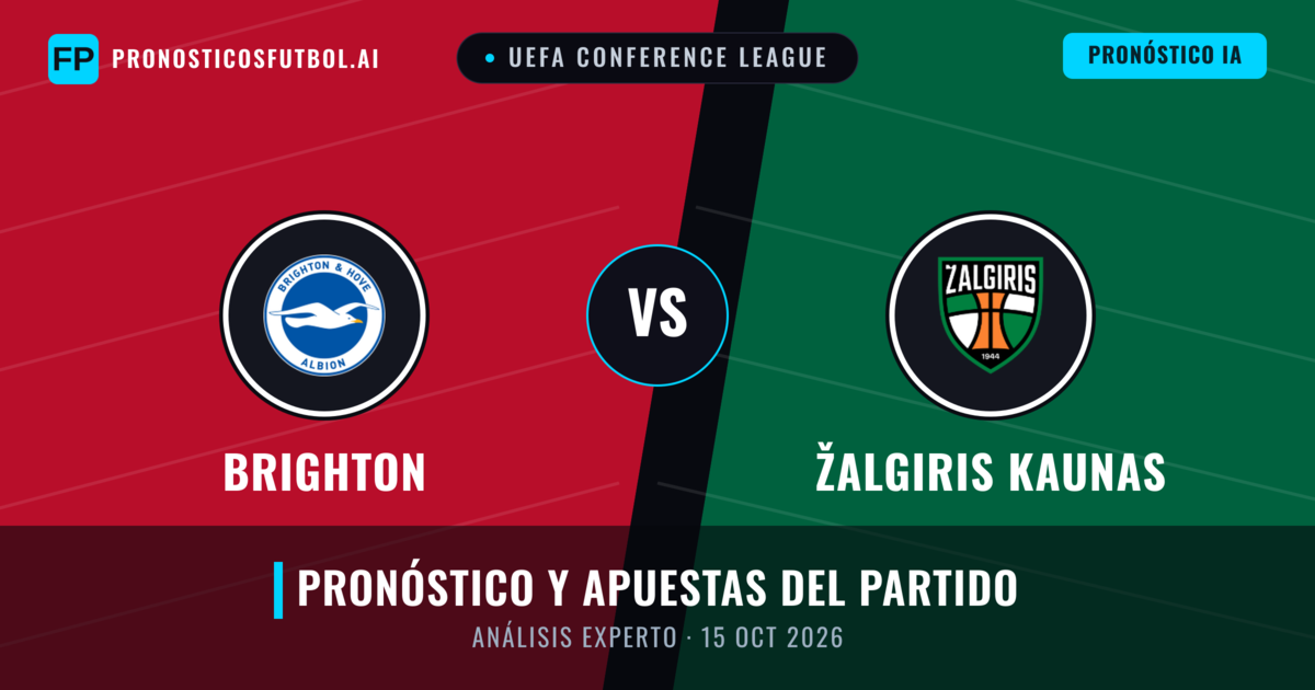 Brighton vs Žalgiris Kaunas — pronóstico y previa del partido