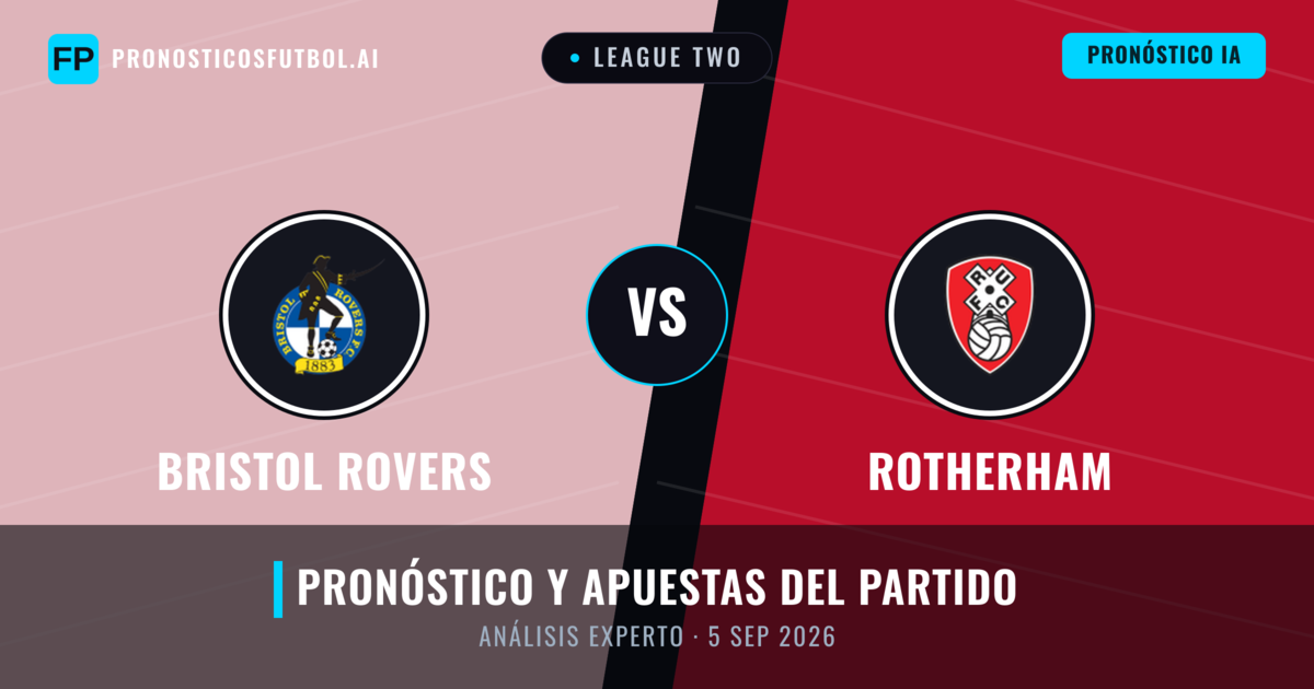 Bristol Rovers vs Rotherham — pronóstico y previa del partido