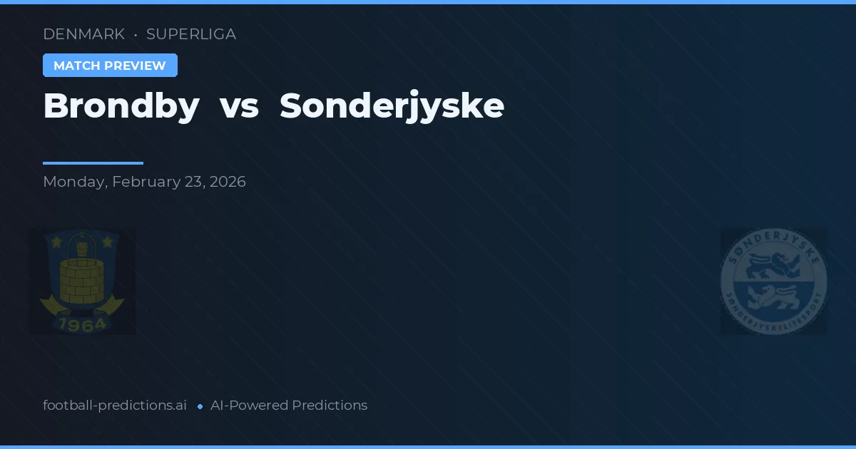 Brøndby vs Sønderjyske — pronóstico y previa del partido