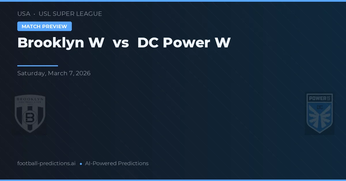 Brooklyn W vs DC Power W — pronóstico y previa del partido