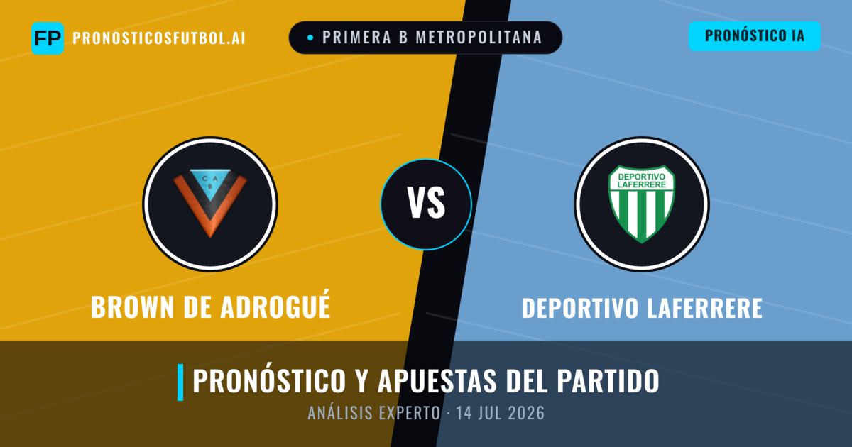 Brown de Adrogué vs Deportivo Laferrere — pronóstico y previa del partido