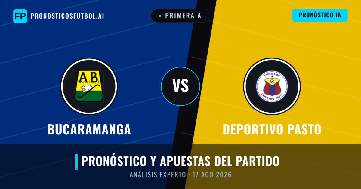 Bucaramanga vs Deportivo Pasto — pronóstico y previa del partido