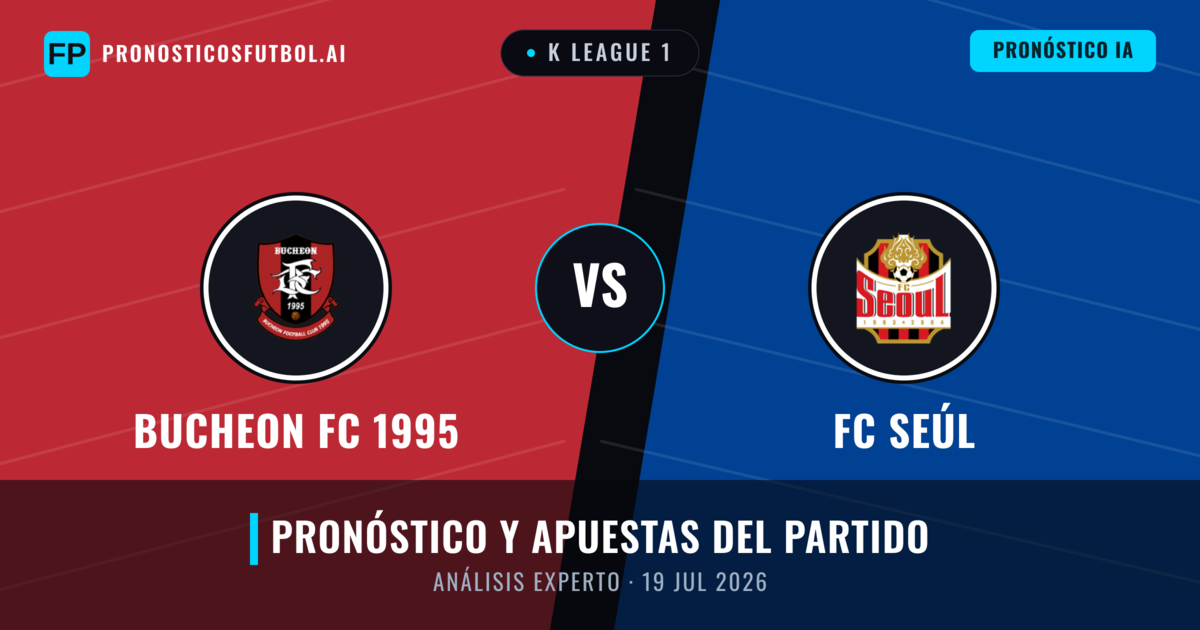 Bucheon FC 1995 vs FC Seúl — pronóstico y previa del partido