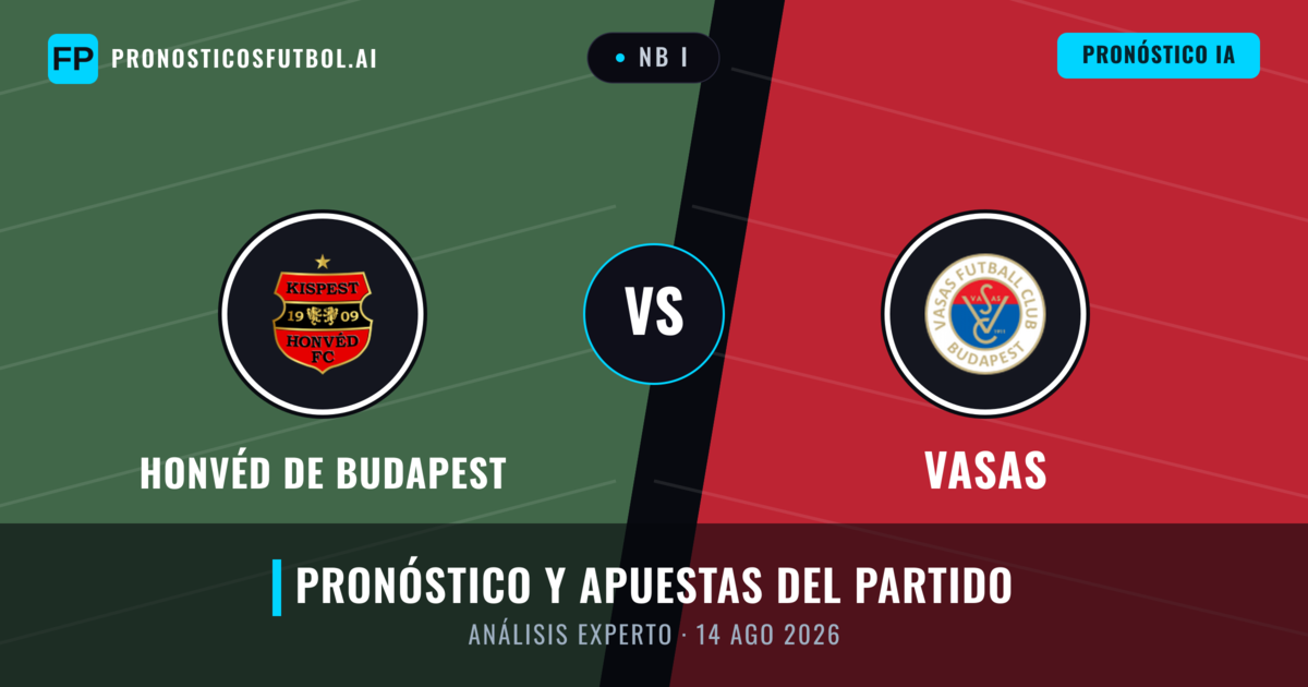 Honvéd de Budapest vs Vasas — pronóstico y previa del partido