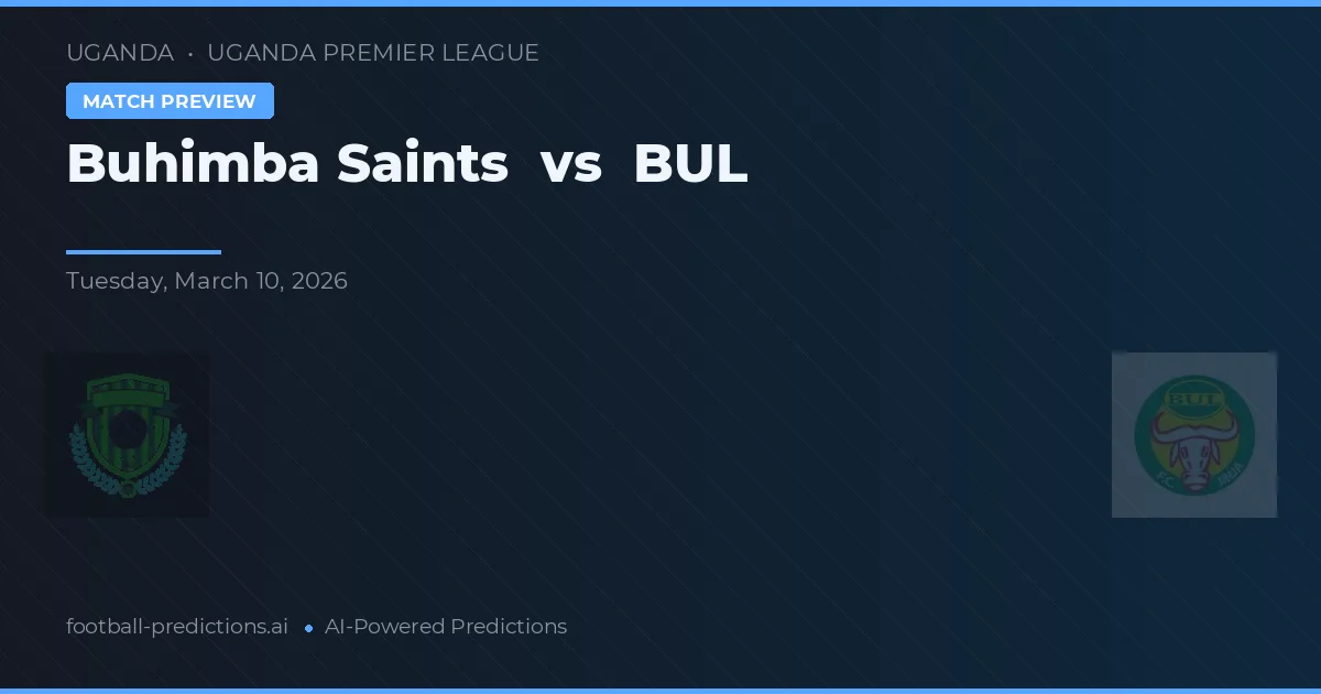 Santos Buhimba vs BUL — pronóstico y previa del partido