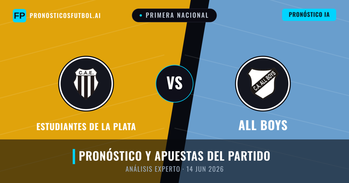 Estudiantes de La Plata vs All Boys — pronóstico y previa del partido