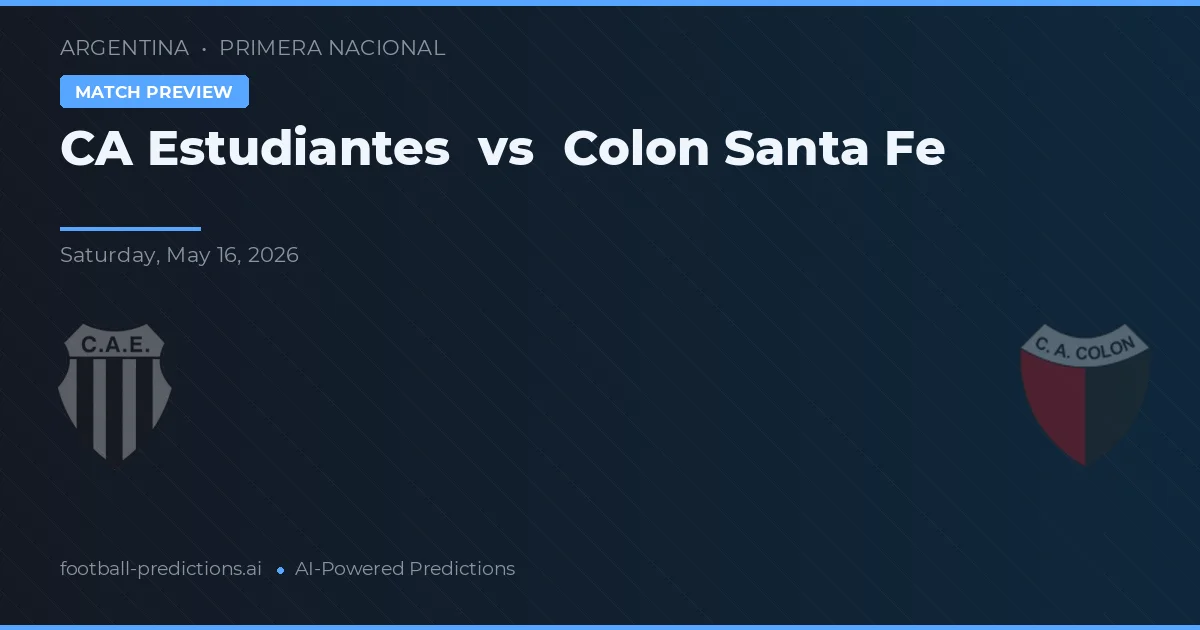 Estudiantes de La Plata vs Colón Santa Fe — pronóstico y previa del partido