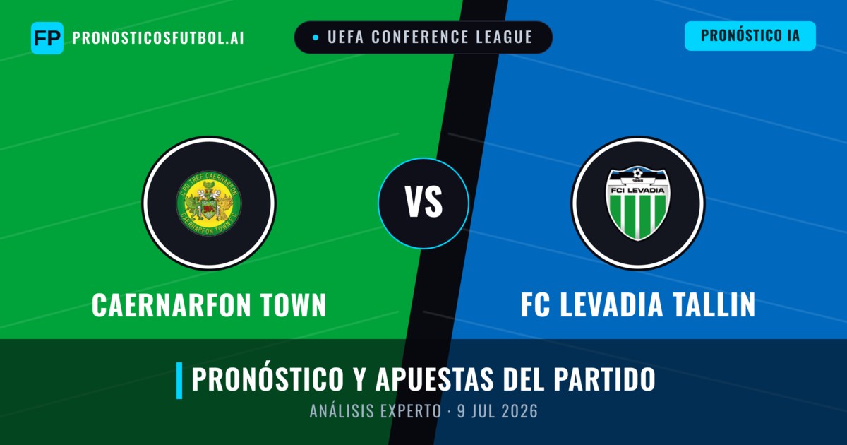 Caernarfon Town vs FC Levadia Tallin — pronóstico y previa del partido