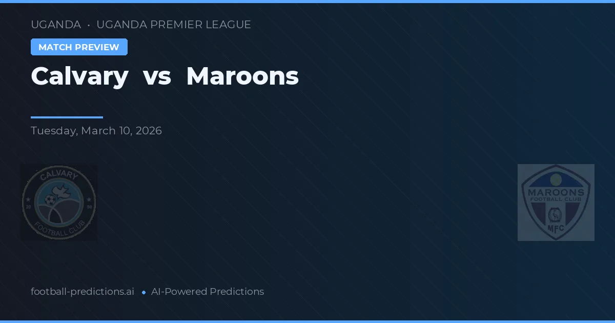 Calvario vs Maroons — pronóstico y previa del partido