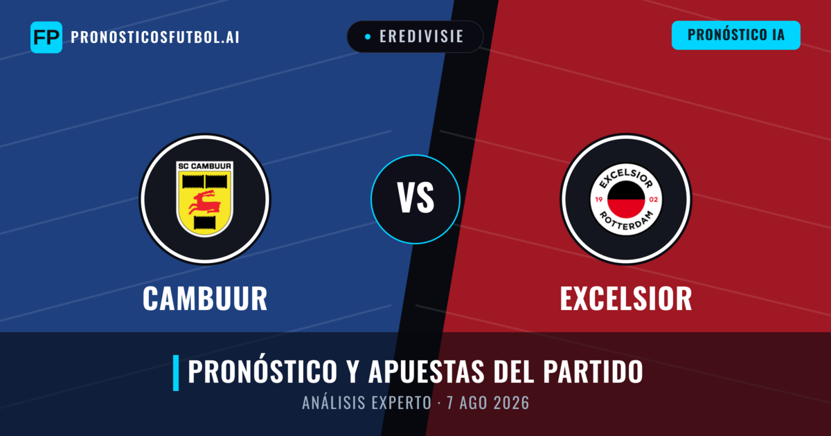 Cambuur vs Excelsior — pronóstico y previa del partido