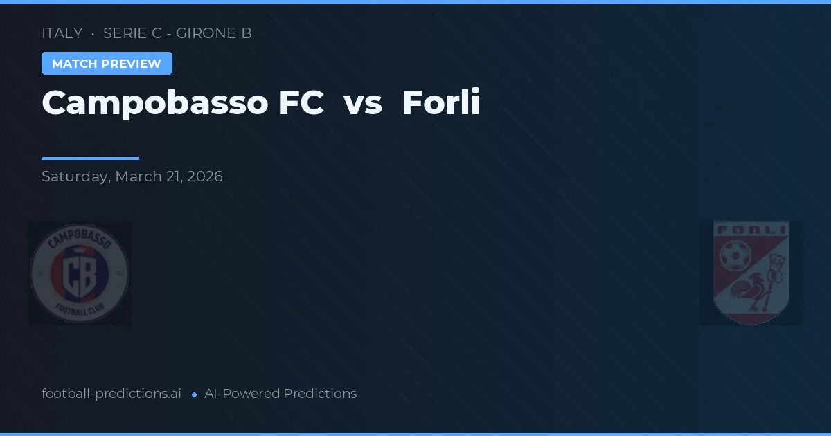 Campobasso FC vs Forlì — pronóstico y previa del partido