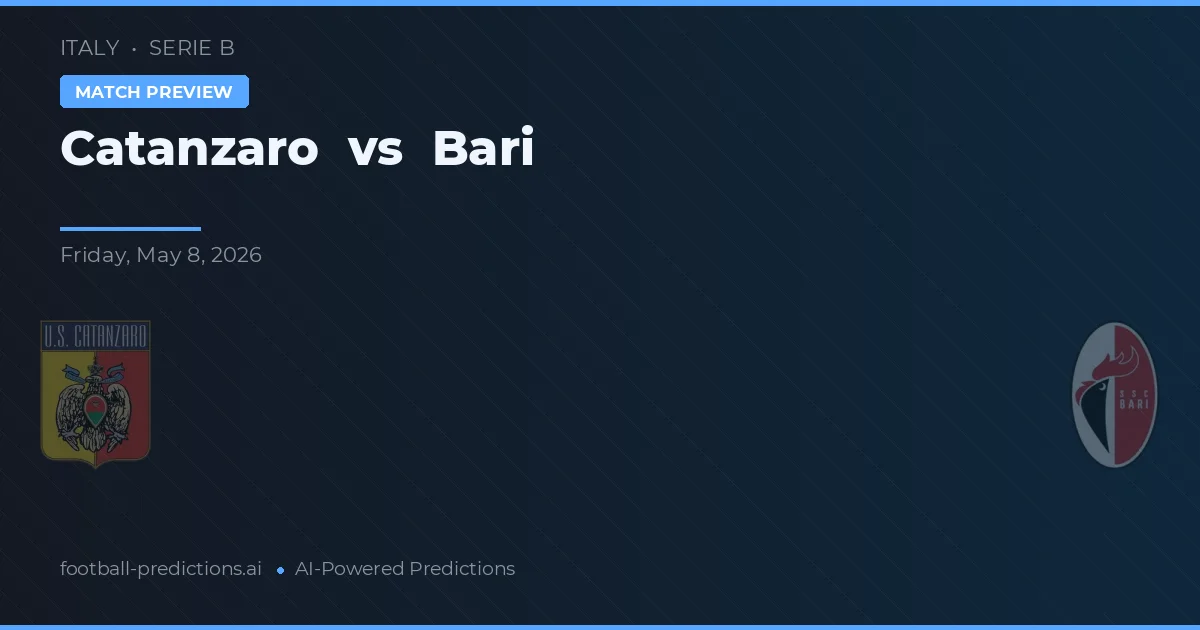 Catanzaro vs Bari — pronóstico y previa del partido