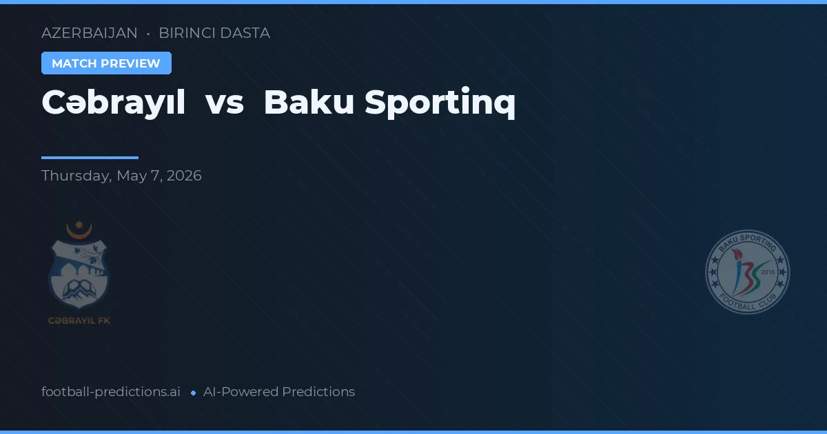 Cəbrayıl vs Bakı Sportinq preview