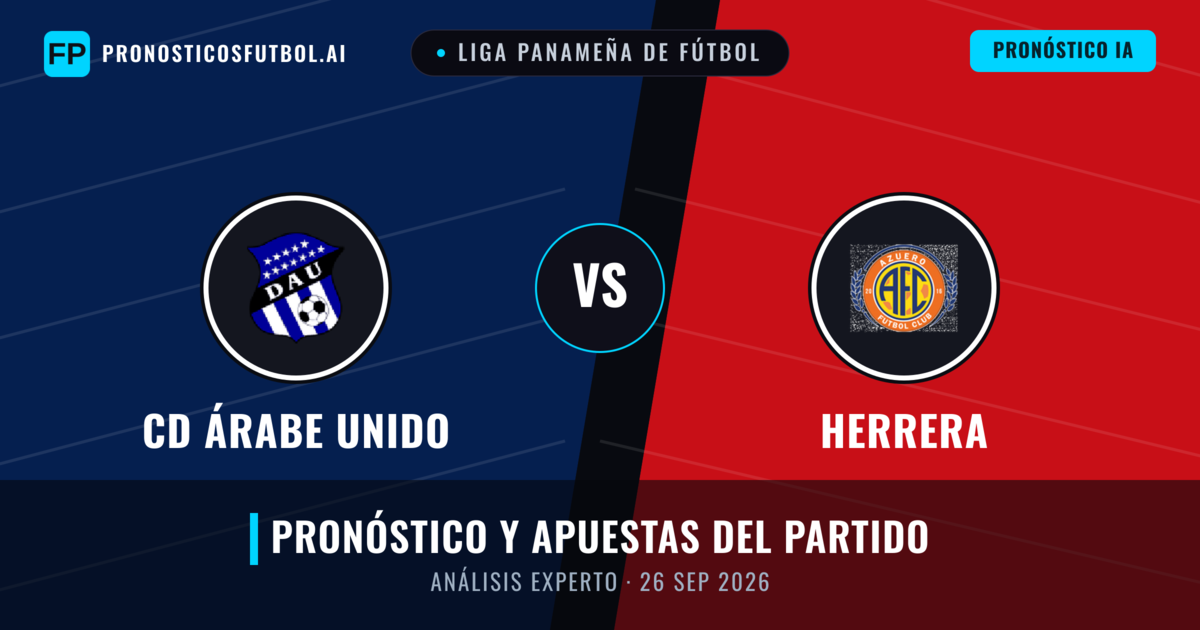 CD Árabe Unido vs Herrera — pronóstico y previa del partido