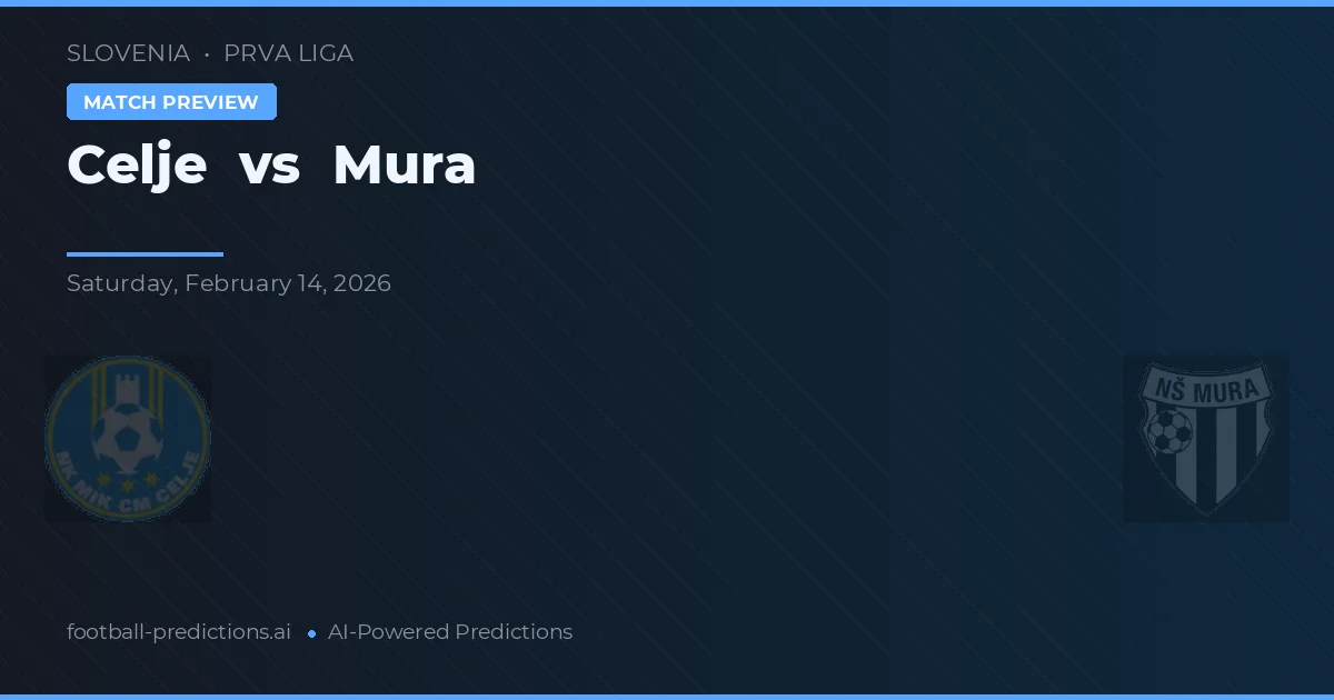 Celje vs Mura — pronóstico y previa del partido