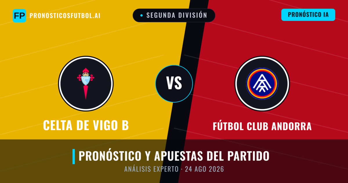 Celta de Vigo B vs Fútbol Club Andorra — pronóstico y previa del partido
