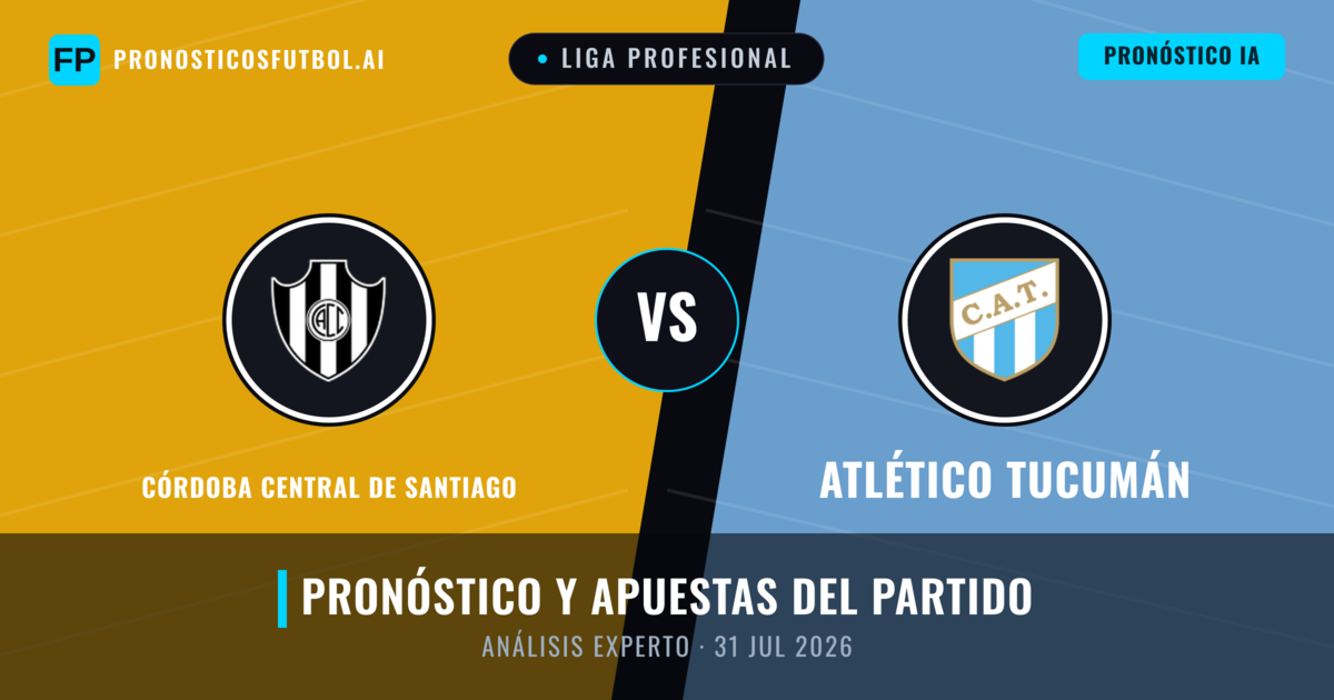 Córdoba Central de Santiago vs Atlético Tucumán — pronóstico y previa del partido