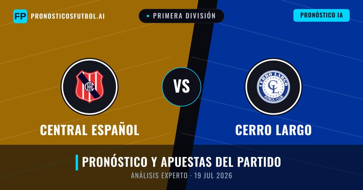 Central Español vs Cerro Largo — pronóstico y previa del partido