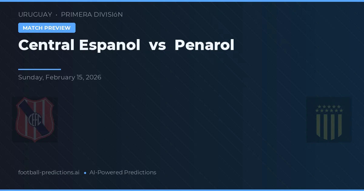 Central Español vs Peñarol — pronóstico y previa del partido