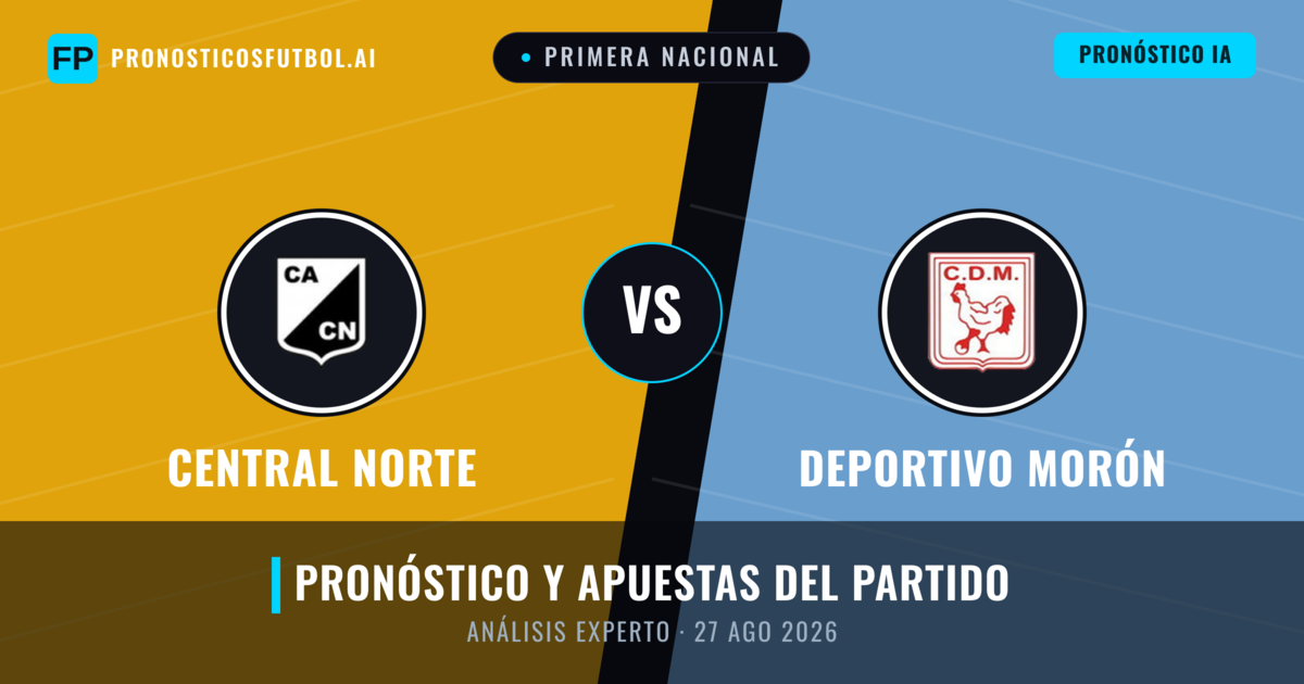 Central Norte vs Deportivo Morón — pronóstico y previa del partido