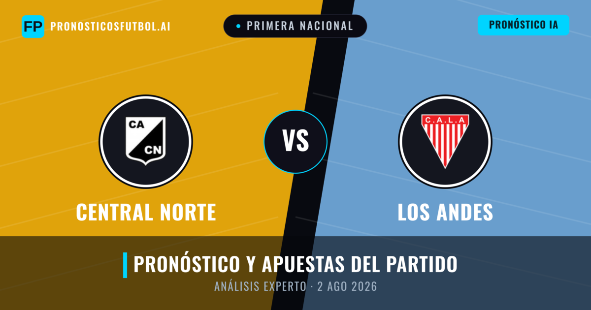 Central Norte vs Los Andes — pronóstico y previa del partido