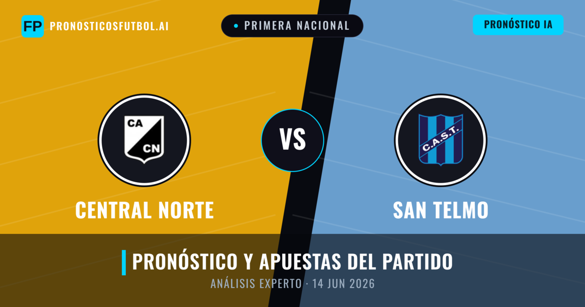 Central Norte vs San Telmo — pronóstico y previa del partido