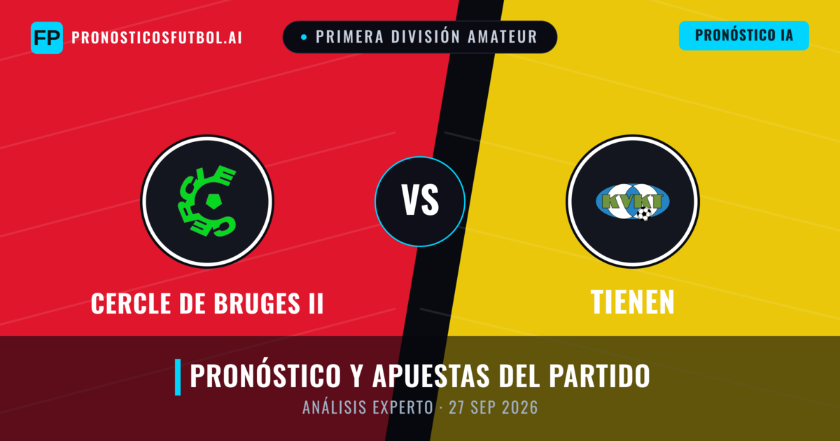 Cercle de Bruges II vs Tienen — pronóstico y previa del partido