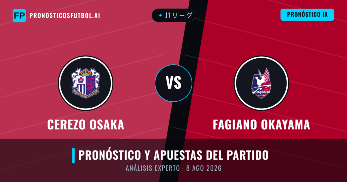 Cerezo Osaka vs Fagiano Okayama — pronóstico y previa del partido